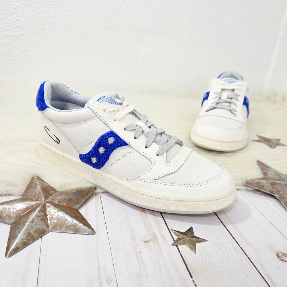 Maybe Tomorrow x Saucony Jazz Court sneakers Varsity royal blue low top 8 NWOB